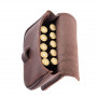 Pochette en Cuir 10 Balles Fermeture Passant Country Sellerie