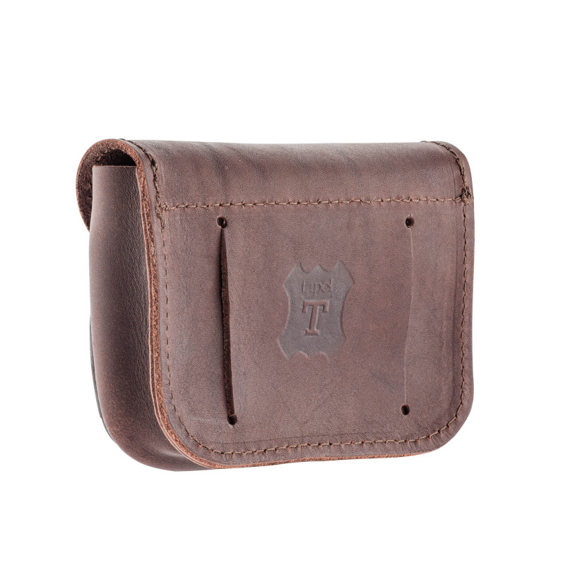 Pochette en Cuir 10 Balles Fermeture Passant Country Sellerie