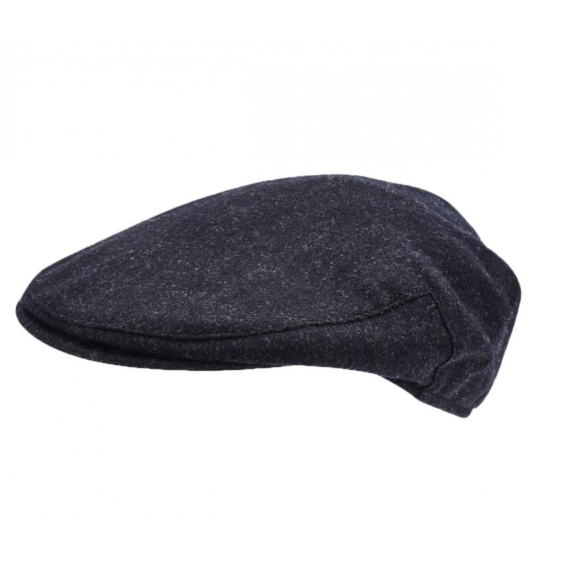 Casquette En Tweed Et Visière Cuir