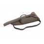 Demi housse Carabine toile taupe/cuir brun foncé Lebeau Courally