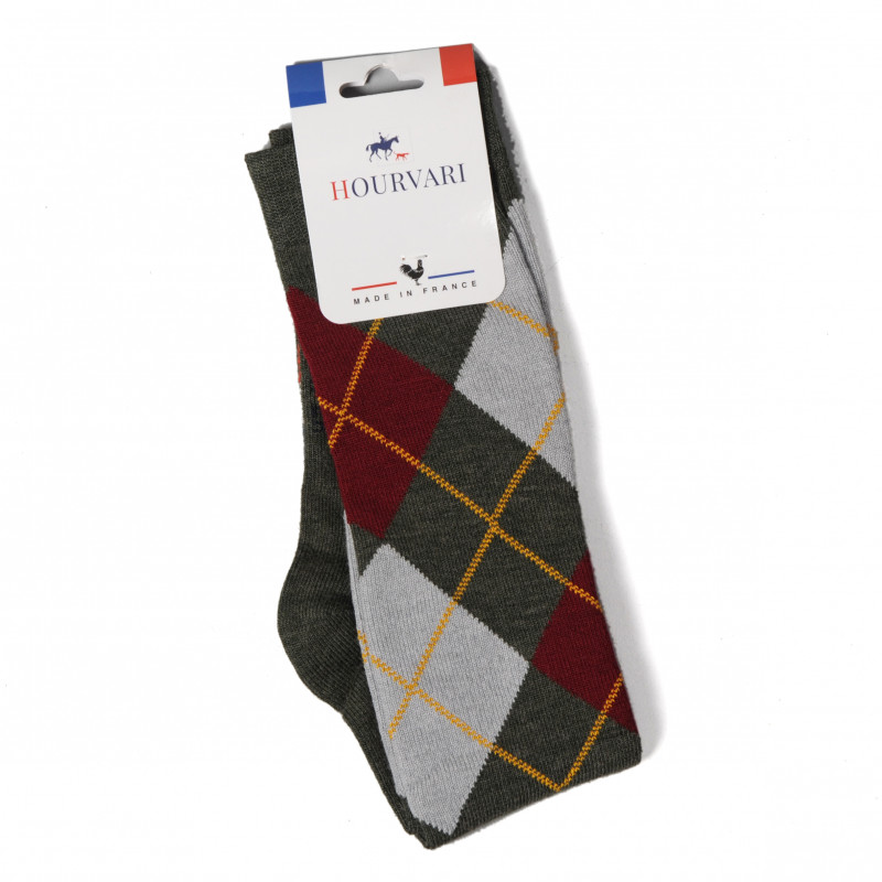Wollen jacquard sokken
