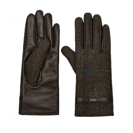 Gants cuir et tweed Ballycastle femme Dubarry