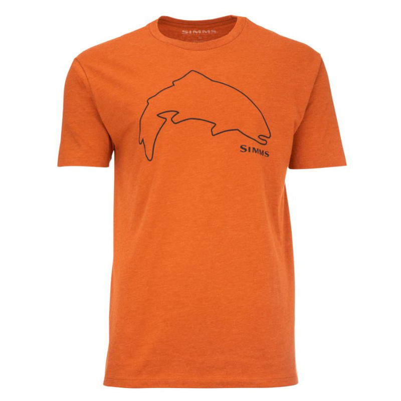 T-shirt Trout Outline Simms