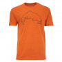 T-shirt Trout Outline Simms