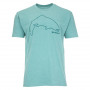 T-shirt Trout Outline Simms