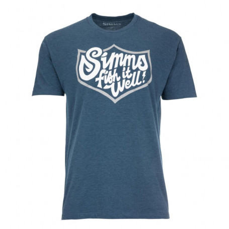 T-shirt Vis het goed Badge Simms