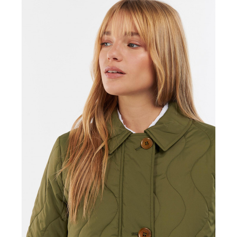 Barbour gewatteerde lange jas Astley voor dames