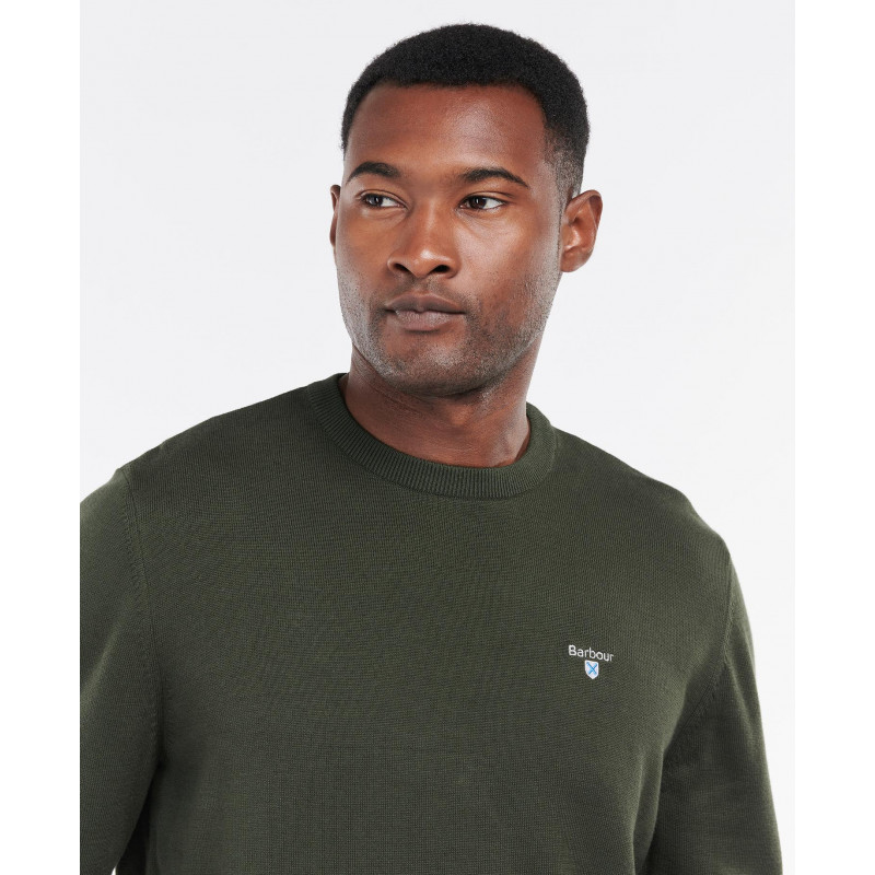 Pull Organic col rond Barbour