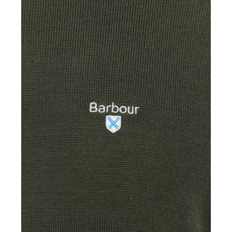 Pull Organic col rond Barbour