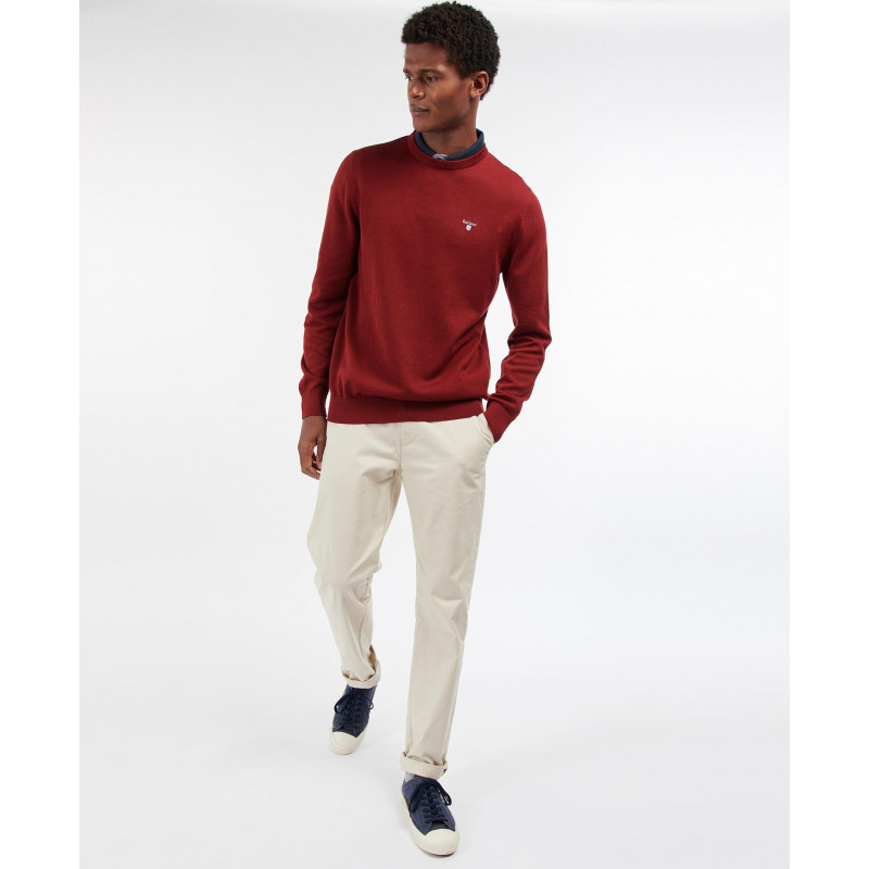 Pull Organic col rond Barbour