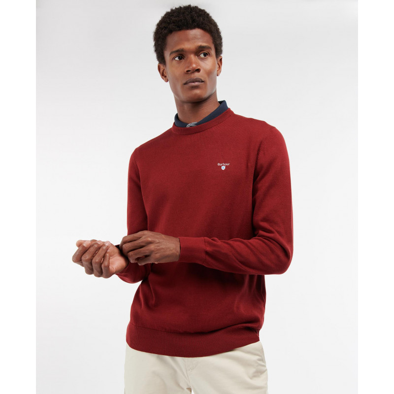 Pull Organic col rond Barbour