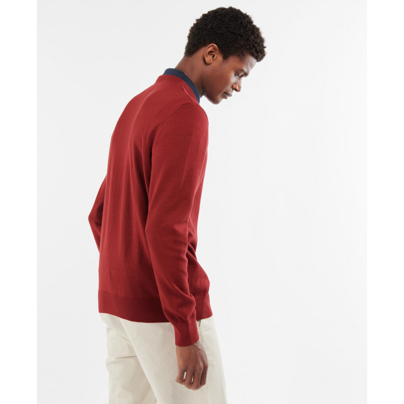 Pull Organic col rond Barbour