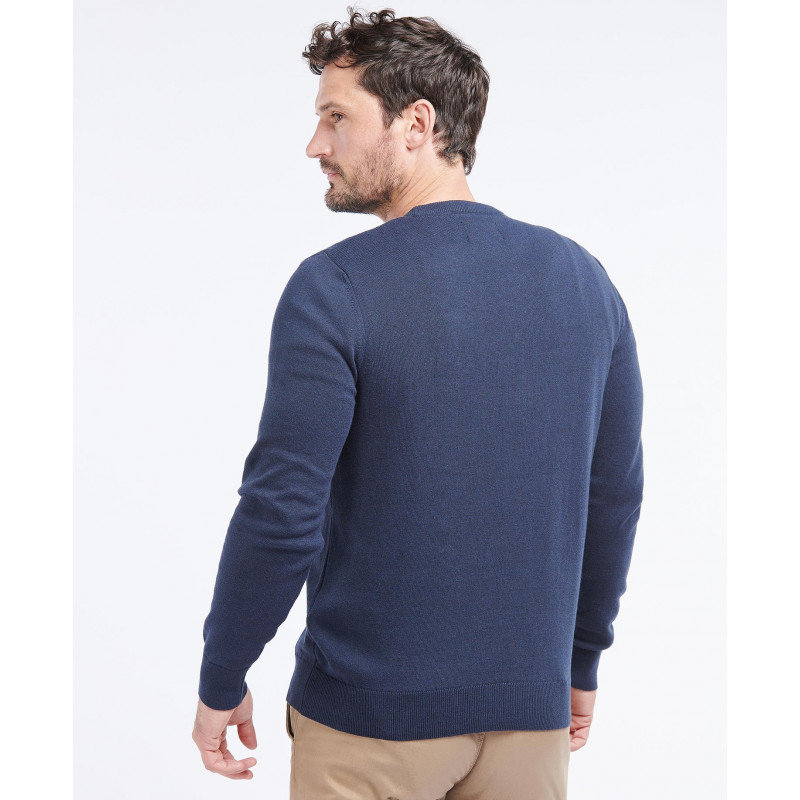 Pull Organic col rond Barbour