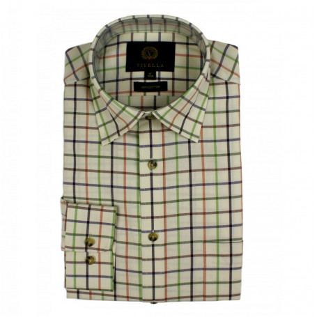 Chemise coton Tattersall Viyella