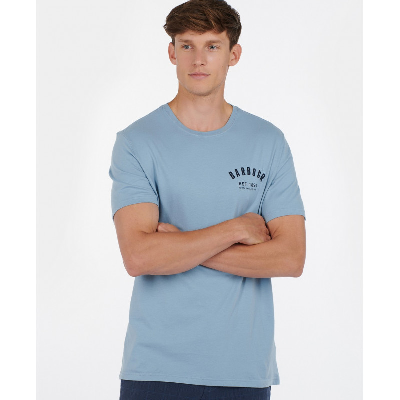Barbour｜SHORT-SLEEVED ROUND NECK T-SHIRTS (Preppy T-Shi Barbour Preppy T-Shirt - Cumin – Potters of Buxton
