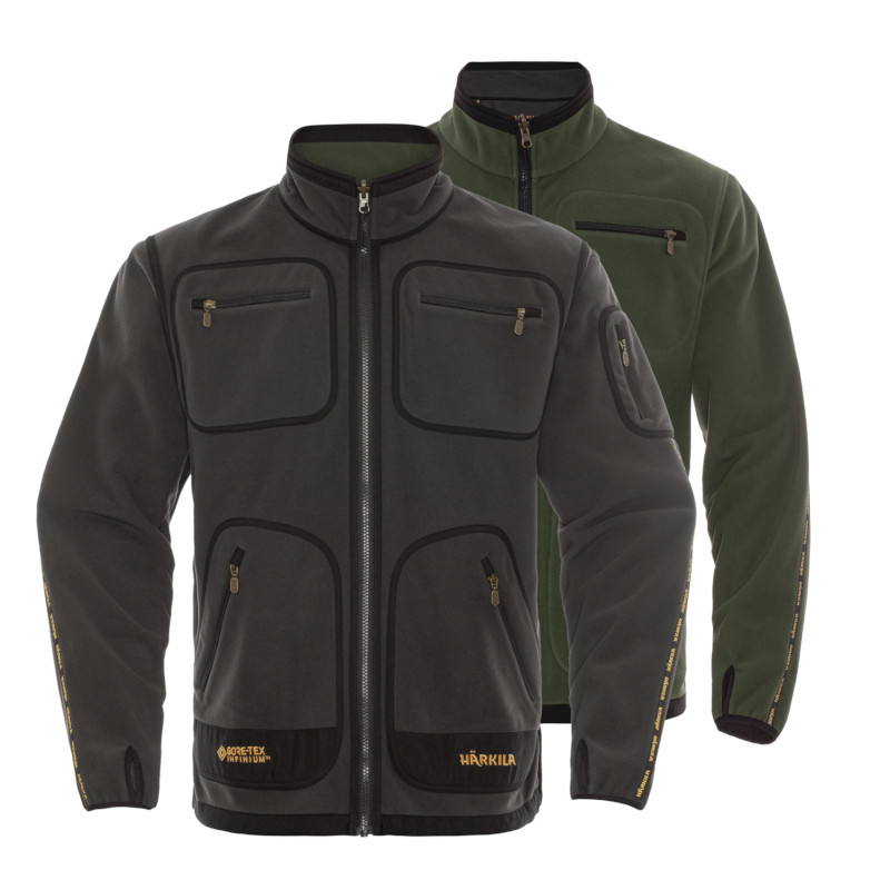 Veste Polaire Kamko Gris/Vert Härkila