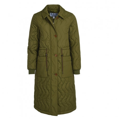 Barbour gewatteerde lange jas Astley voor dames