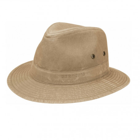 Chapeau Traveller en coton délavé Stetson