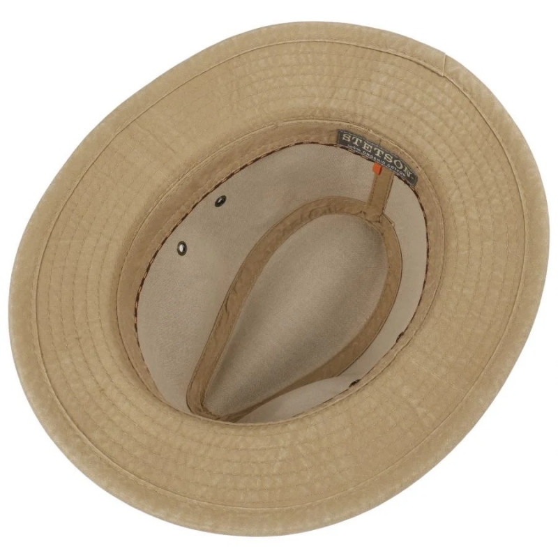 Chapeau Traveller en coton délavé Stetson