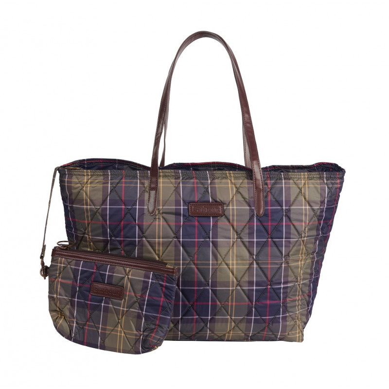 Sac matelassé Wetherham tartan Barbour