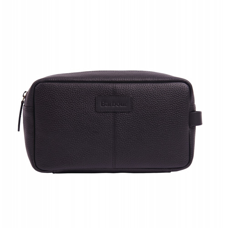 Trousse de toilette en cuir Highgate Barbour