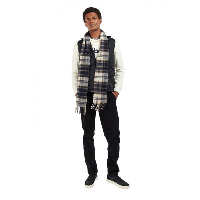 Écharpe en laine et cachemire tartan Barbour