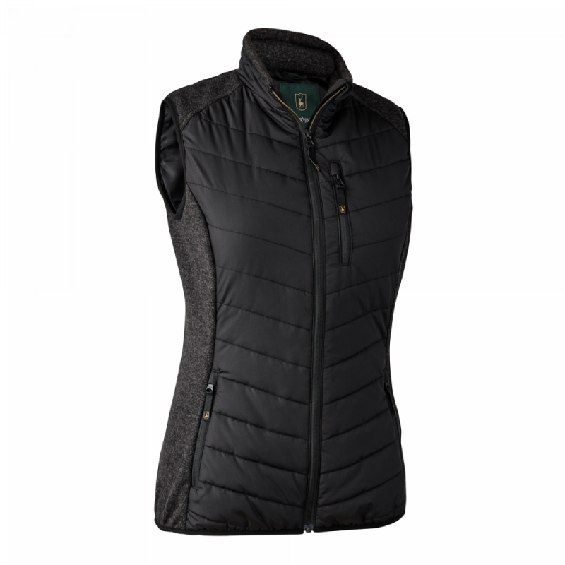 Gilet matelassé bi-matière Caroline femme Deerhunter