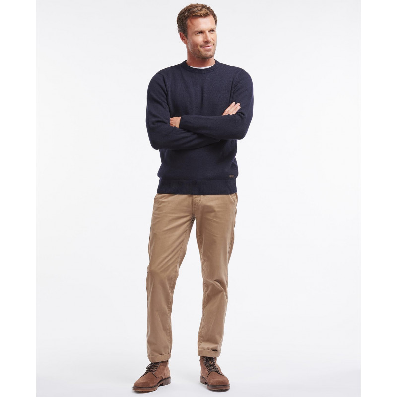 Pull Nelson Essential col rond Barbour