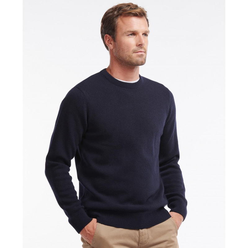 Pull Nelson Essential col rond Barbour