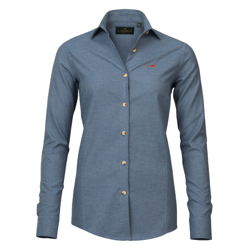 Chemise en coton brossé femme Laksen