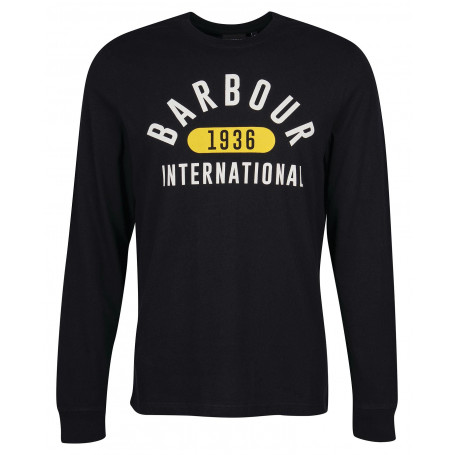 Minard Barbour International T-shirt met lange mouwen