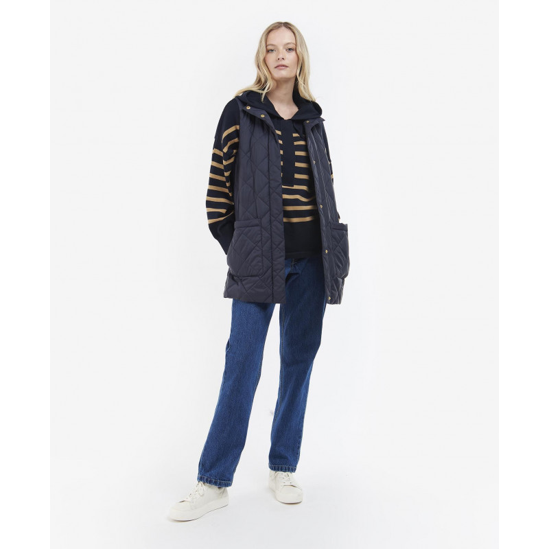 Gilet matelassé long Cosmia femme Barbour