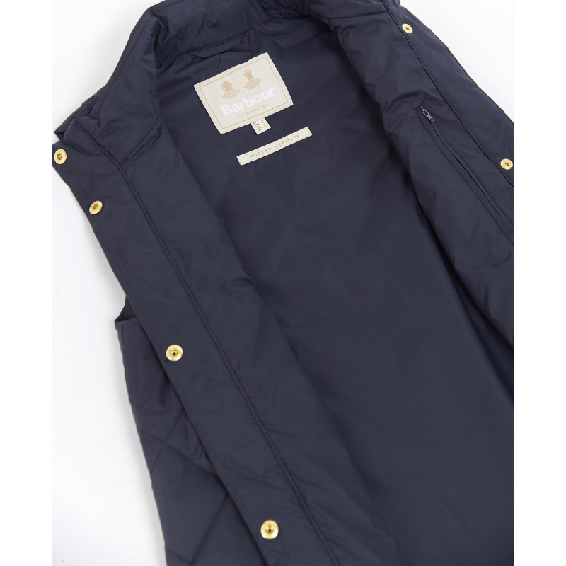 Gilet matelassé long Cosmia femme Barbour