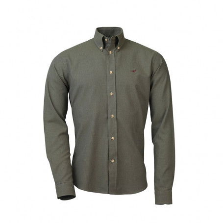 Laksen overhemd van geborsteld katoen