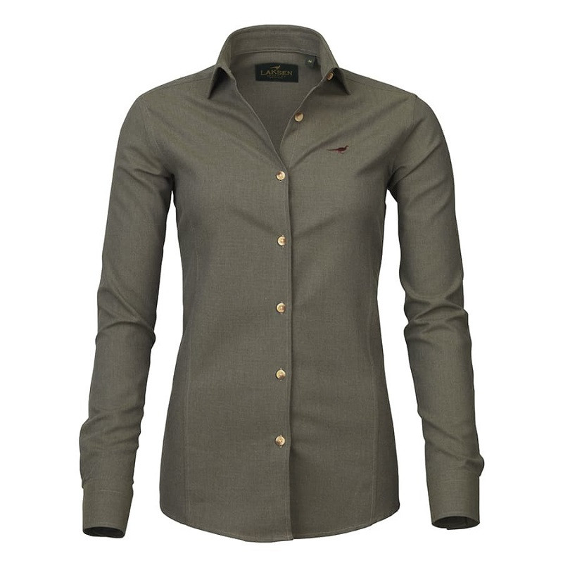Chemise en coton brossé femme Laksen