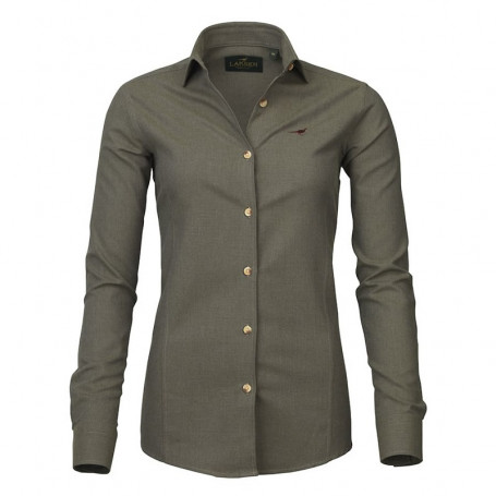 Chemise en coton brossé femme Laksen