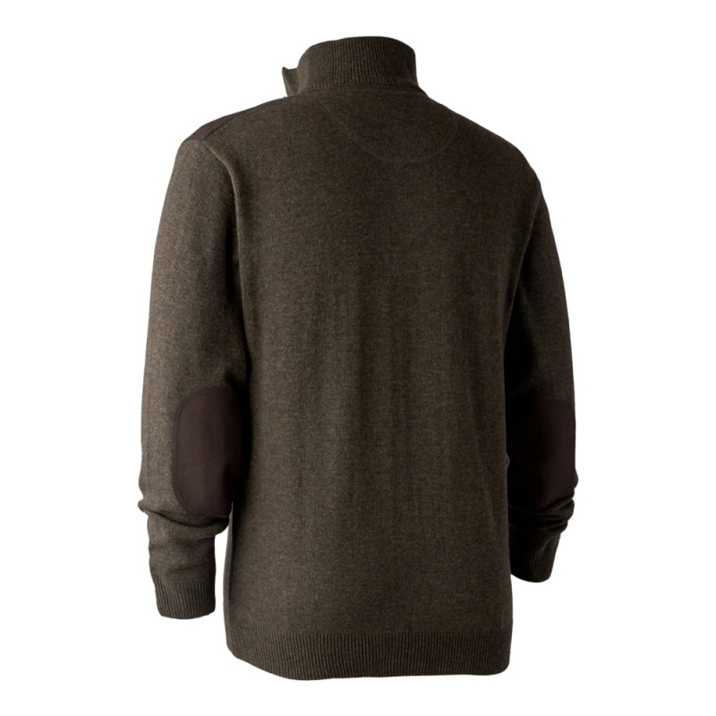 Pull col zippé en laine Sheffield Deerhunter