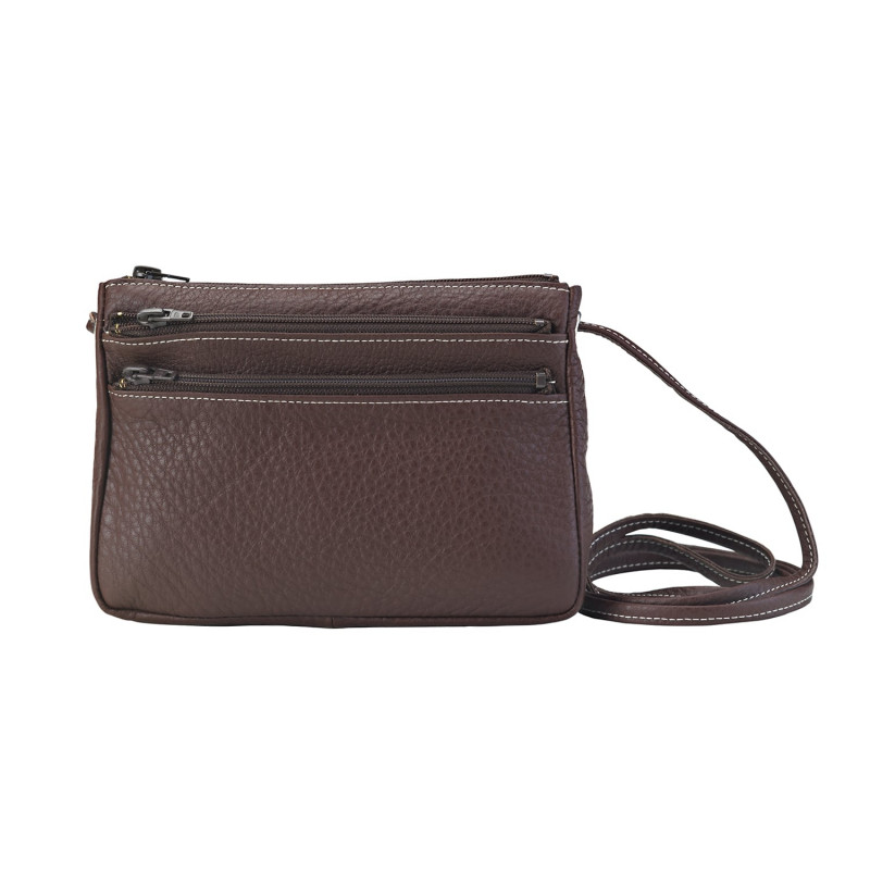 Leren clutch tas met schouderriem Alexandre Mareuil