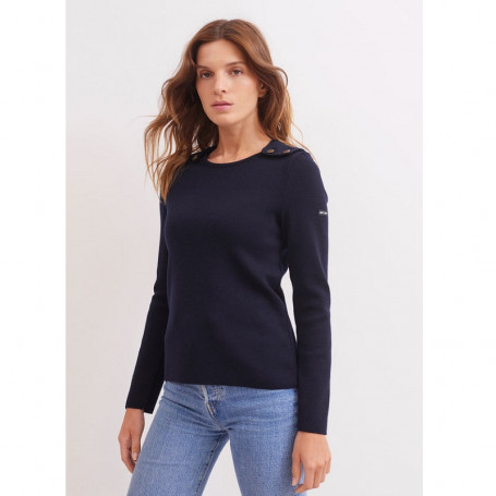 Trui marin Alidade Vrouw Marine Nationale X Saint James