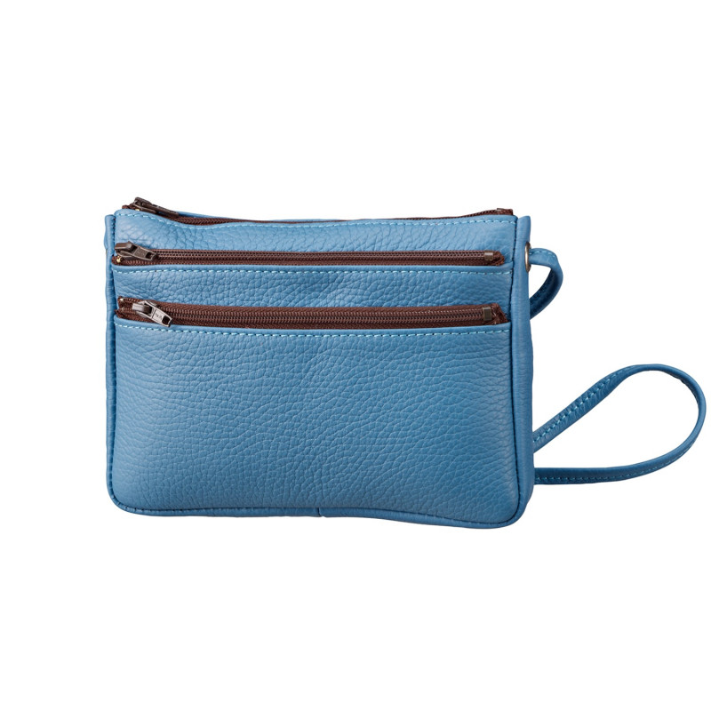 Leren clutch tas met schouderriem Alexandre Mareuil
