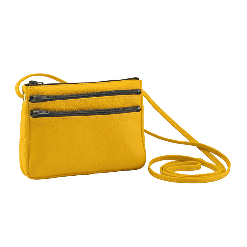 Leren clutch tas met schouderriem Alexandre Mareuil