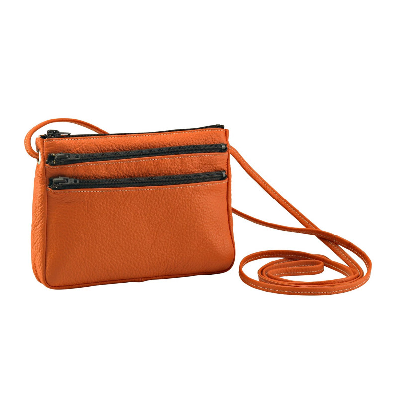 Leren clutch tas met schouderriem Alexandre Mareuil
