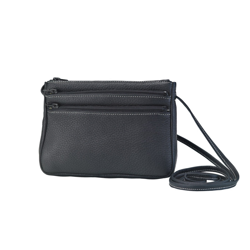 Leren clutch tas met schouderriem Alexandre Mareuil
