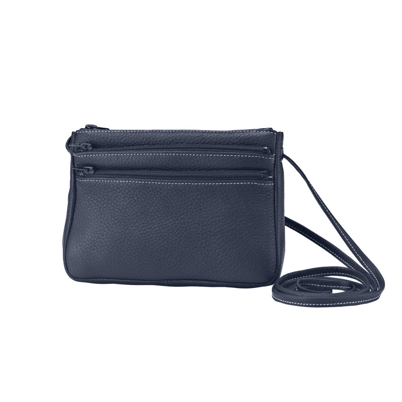 Leren clutch tas met schouderriem Alexandre Mareuil