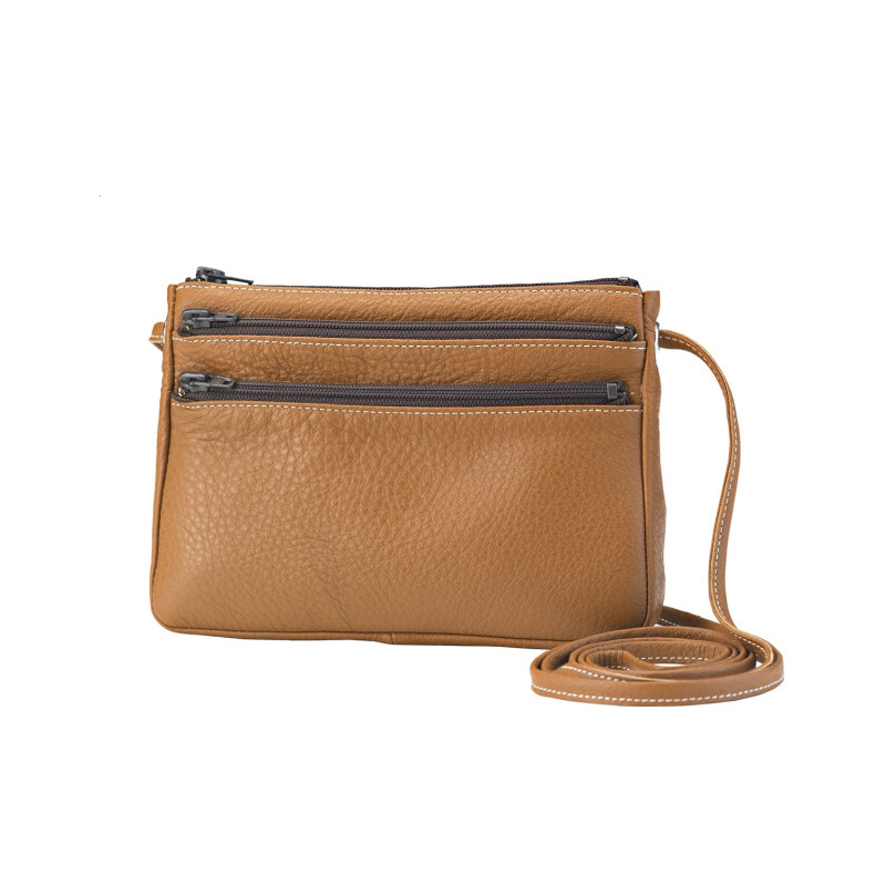 Leren clutch tas met schouderriem Alexandre Mareuil
