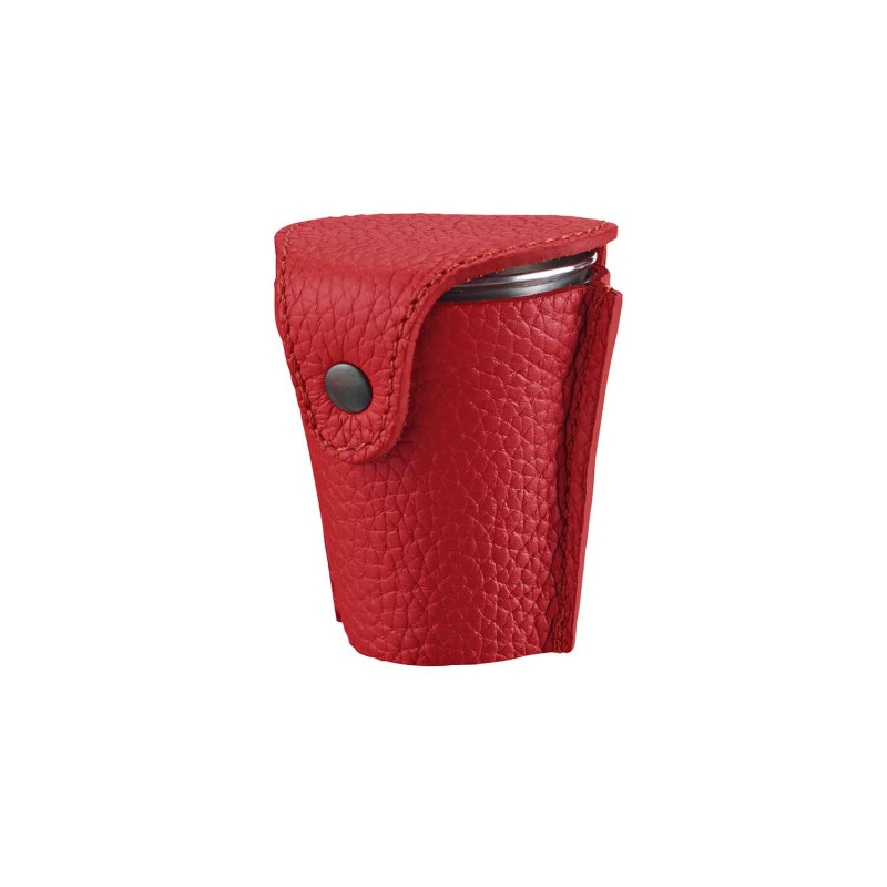 Set De 4 Gobelets De Voyage Avec étui En Cuir – Superbe état