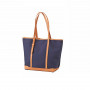 Sac Cabas en cuir et toile Alexandre Mareuil