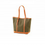 Sac Cabas en cuir et toile Alexandre Mareuil