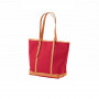 Sac Cabas en cuir et toile Alexandre Mareuil