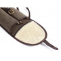 Demi housse Carabine toile taupe/cuir brun foncé Lebeau Courally